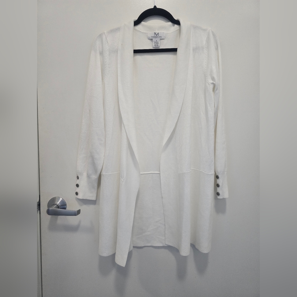 Magaschoni White Rayon Blend Top - Picture 4 of 7